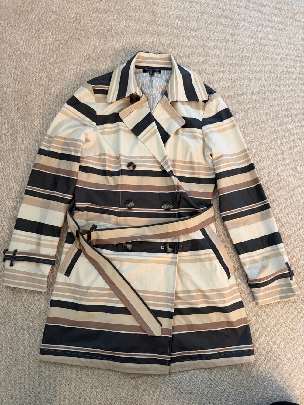 Peruvian Connection Women's Double Breasted Trench Rain Coat / Jacket